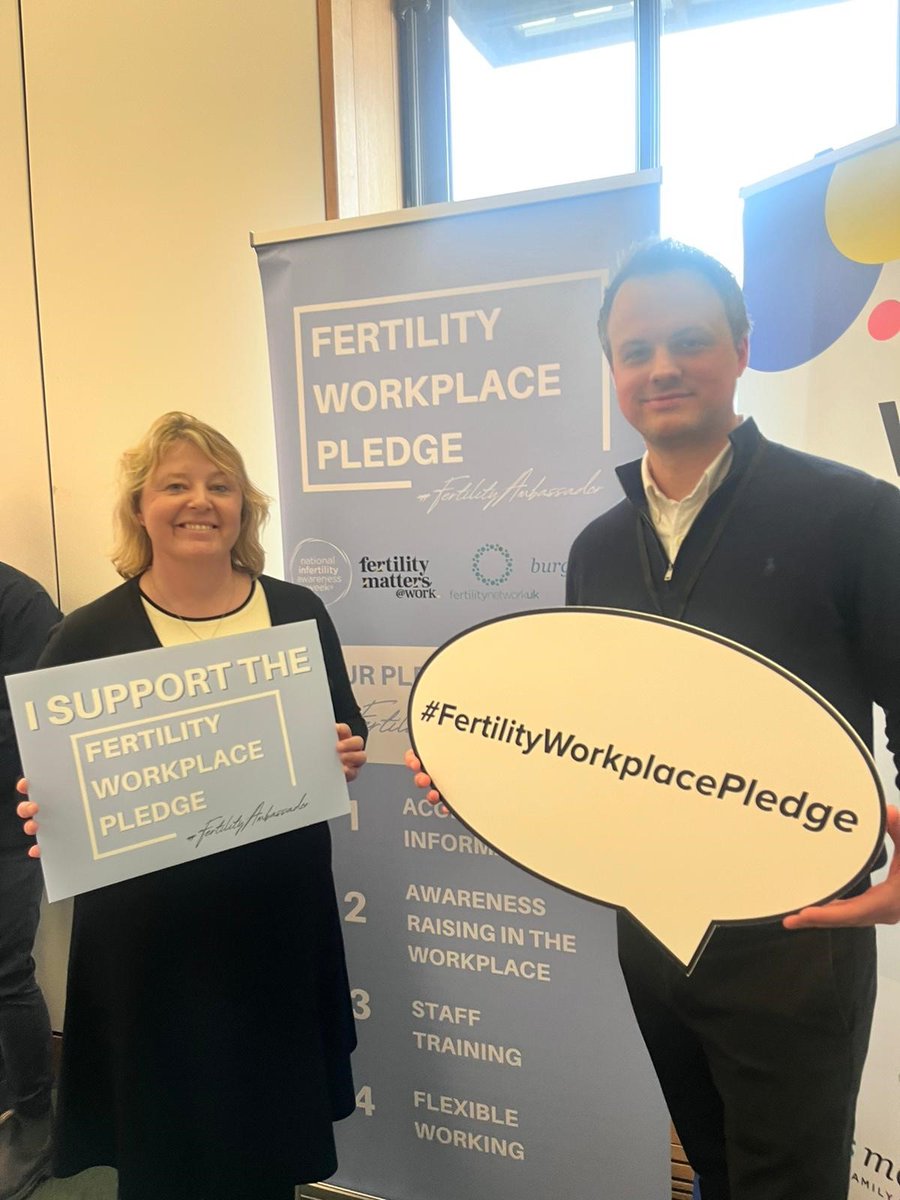 This week, Richard Snape, co-chair of our Centrica Fertility Network joined @twocitiesnickie's Fertility Awareness drop-in to show our support for the bill promoting fertility leave for all. 💪🏼 #FertilityWorkplacePledge