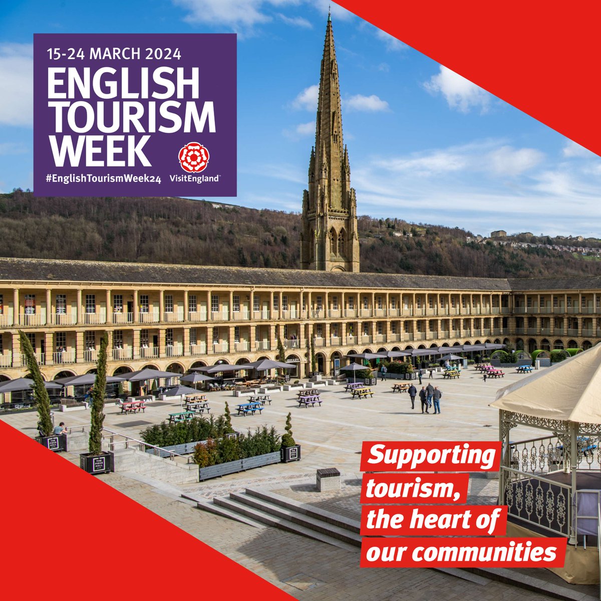 It's #EnglishTourismWeek24 and we're proud The Piece Hall embodies the social, cultural & economic value of tourism! 🏛 From music gigs to restaurants and indie retailers, this magnificent building is a must-visit! Share your favourite photos and memories in the comments! 📸
