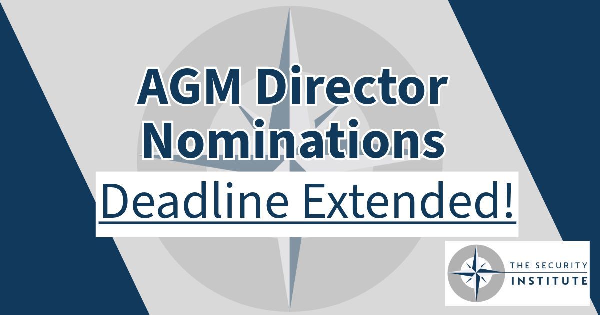 AGM Director Nominations This year there are three director positions available. We have decided to extended the deadline for applications to 9am Monday 18th March If you would like to receive a Director Nomination Pack, then please email Amanda@security-institute.org.