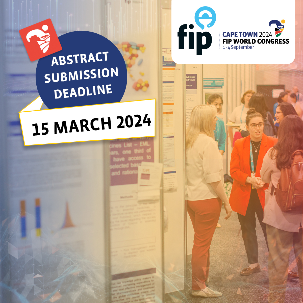Only a few hours left until the abstract submission deadline! Don't miss your chance to join us at the 82nd #FIPCongress in Cape Town, South Africa. Submit your abstract now for maximum exposure to the world of pharmaceutical innovation. capetown2024.fip.org/programme/call….
