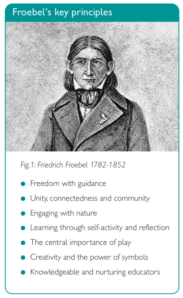“I wanted to educate people to be free, to think, to take action for themselves.”
—Froebel