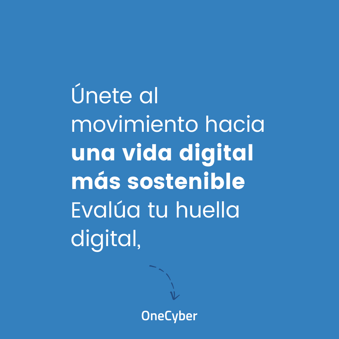 onecyber_es's tweet photo. Hoy es el Día del Consumo Responsable, y queremos reflexionar sobre nuestros hábitos de consumo digitales. Aunque sus consecuencias no sean del todo visibles, la contaminación digital representa entre el 3 y el 4% de las emisiones de gases de efecto invernadero en todo el mundo. https://t.co/bqMfVLFddp