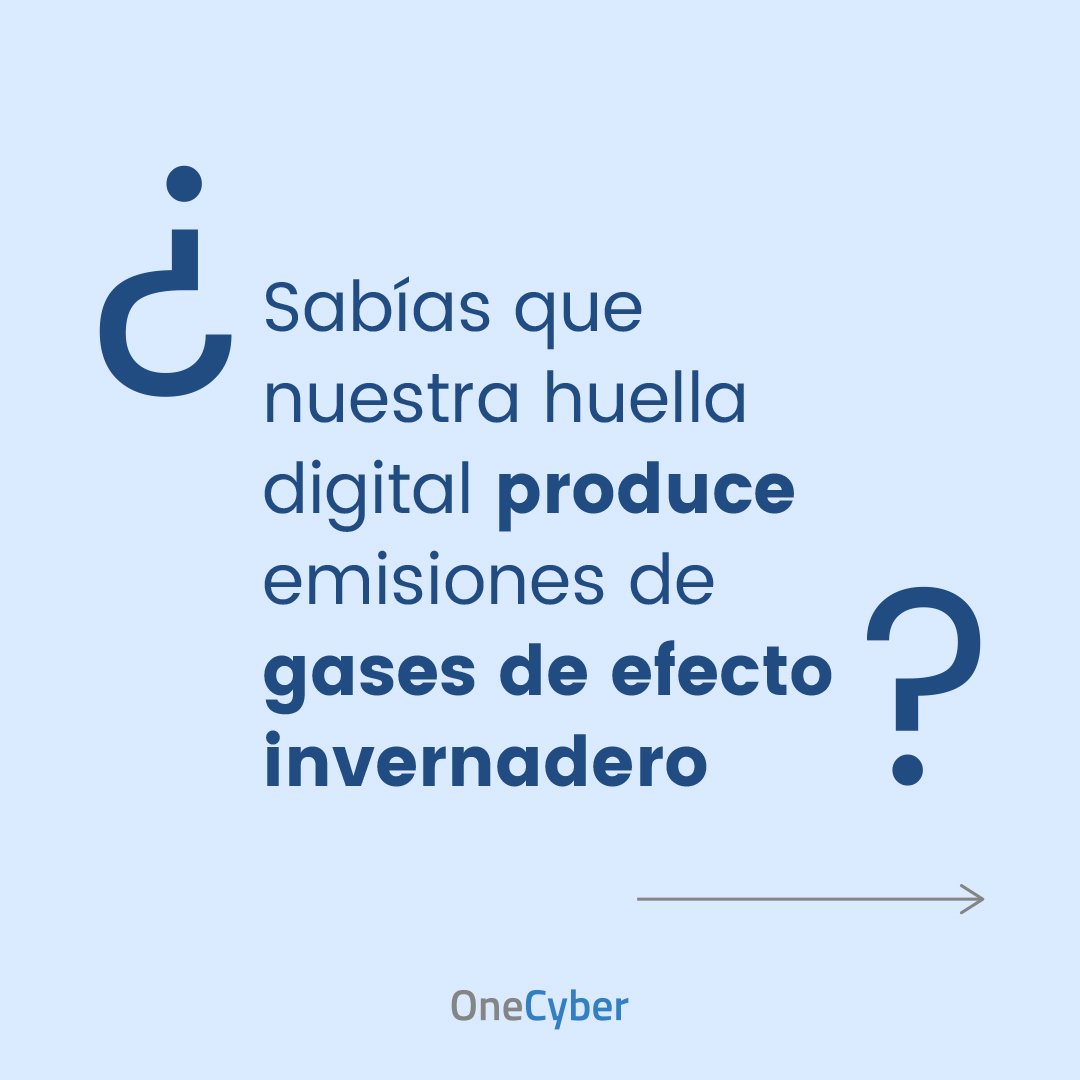 onecyber_es's tweet photo. Hoy es el Día del Consumo Responsable, y queremos reflexionar sobre nuestros hábitos de consumo digitales. Aunque sus consecuencias no sean del todo visibles, la contaminación digital representa entre el 3 y el 4% de las emisiones de gases de efecto invernadero en todo el mundo. https://t.co/bqMfVLFddp