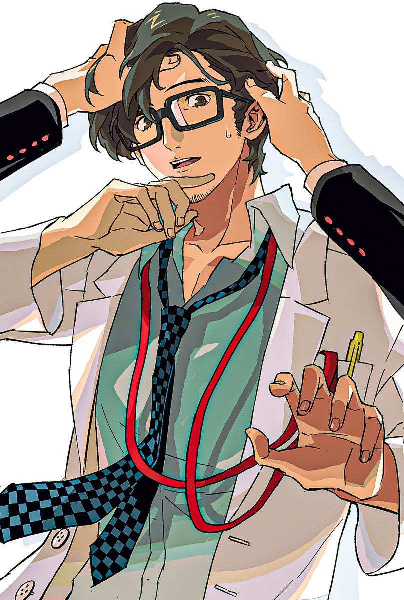 #P5R #persona5 #ペルソナ5 #丸喜拓人
🧃老师别动，你头发上有东西🤗
