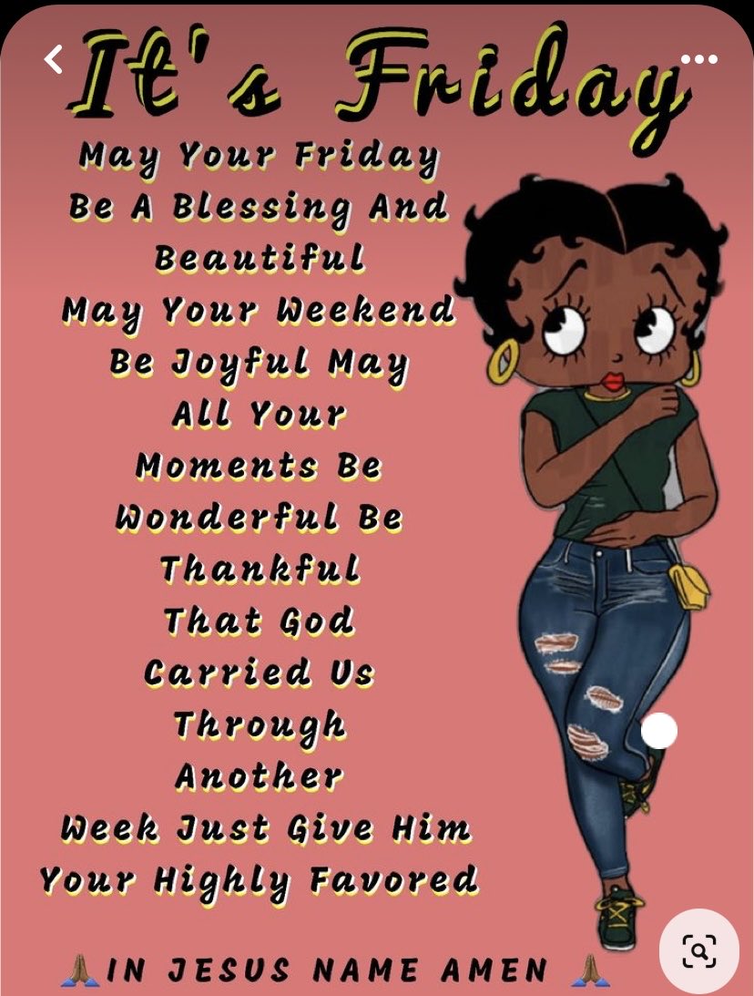 AngelaDWard1's tweet photo. Praising Yahweh, Yahshua, And Ruhacadech, for blessing us with another Day…
Happy End of the Week Friday Y’all ♥️♥️🙏🏾💜✝️🙌🏾
T.G.I.F. https://t.co/iNiI3Ao4v4