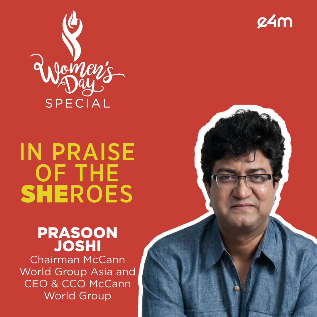 e4mtweets's tweet photo. .@prasoonjoshi_, Chairman, @mccann_mw Asia and CEO &amp; CCO McCann World Group India recounts his grandmother’s unstoppable zeal!🌟

Read: https://t.co/WcyRm4nXVZ

#e4m #SheisStrength #WomensDay #InternationalWomensday #Sheroes #Advertising https://t.co/XOJXxxX4Ce