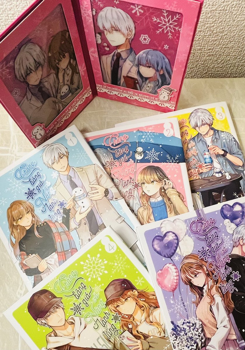 氷属性男子とクールな同僚女子ベトナム語版1〜5巻のサンプルを頂きまし