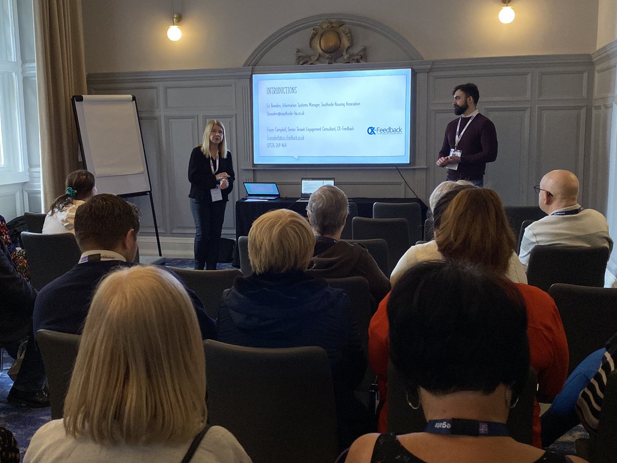 Our afternoon workshops see 

@LaraOyedele delivering ‘Creating diverse organisations’ and Gillian Robson delivering ‘Damp and mould in housing’.

Fraser Campbell and Liz Bowden are delivering ‘Improving customer service and dealing with complaints’. 

#ShareConf2024