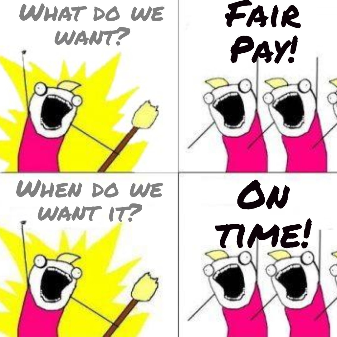 Tomorrow (Sat 16th March) marks 600 days since we received our last pay rise (which of course was also late)

We work hard. We are professional. Outwith ASOS, we go over and above regularly.

Fair pay should be the minimum we receive.

<a href="/EISFela/">EISFela</a> <a href="/EISUnion/">EIS</a> 
#FightingForFE