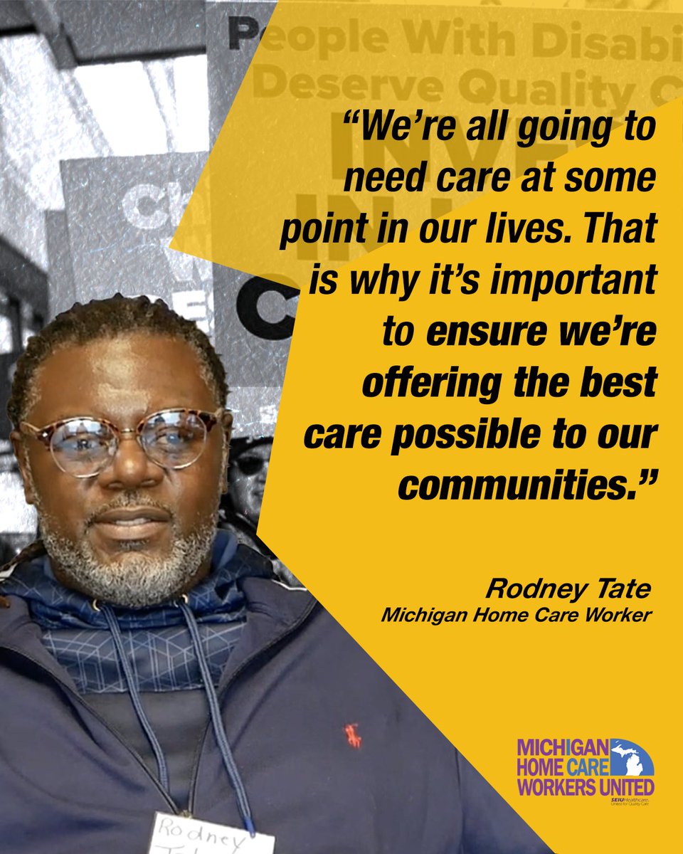 @seiuhcmi We need to establish a home care system that works for us all and future generations. #MIHomeCareWorkersUnited #YesToMIHomeCare