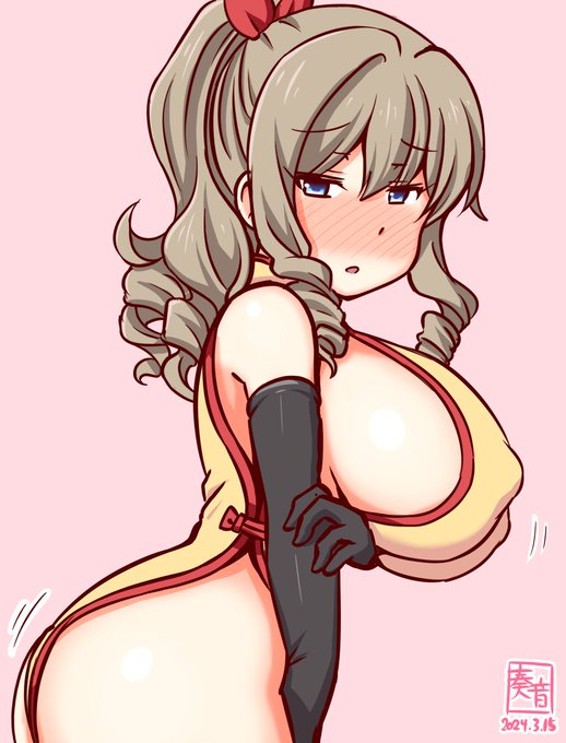 「良かったです、お役に立てて…♥
 わたくし、一層努めます。
 春姉さんも、見ててください…///」

#艦これ版真剣お絵描き60分一本勝負_20240315
#旗風 