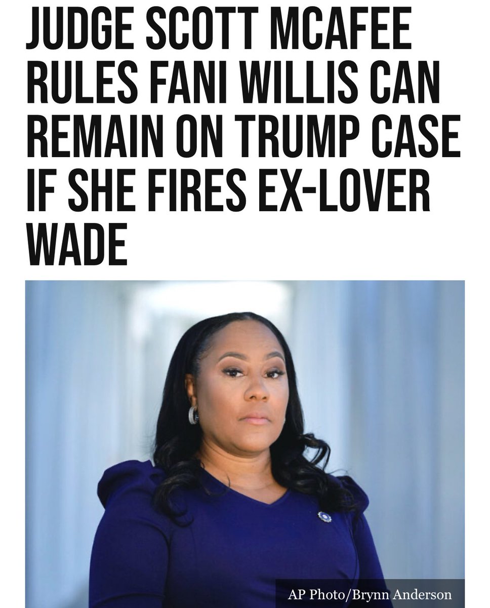 Judge McAfee and Fani Willis are corrupt as fuck. What a joke