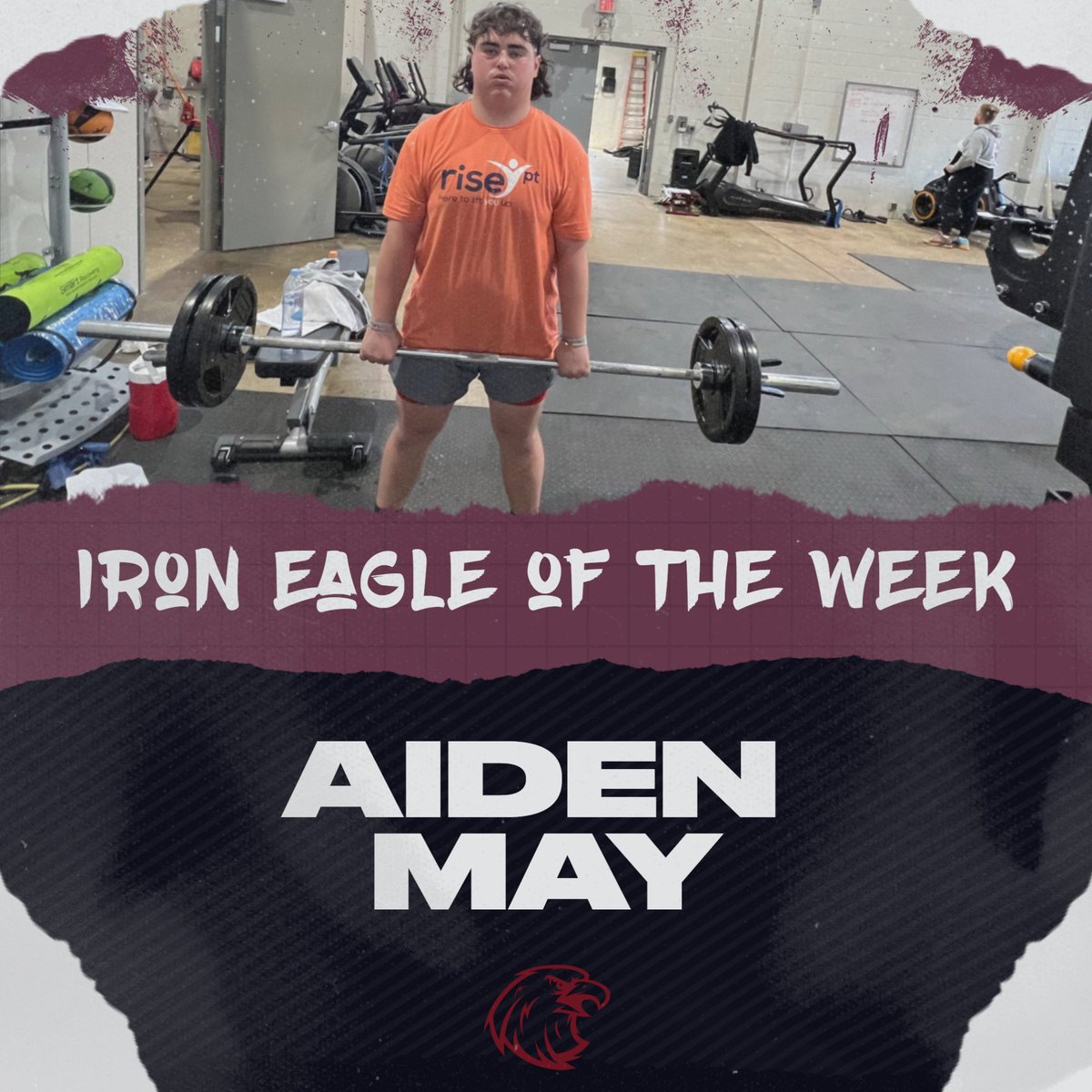 Congrats to our Iron Eagle of the week, Aiden May!