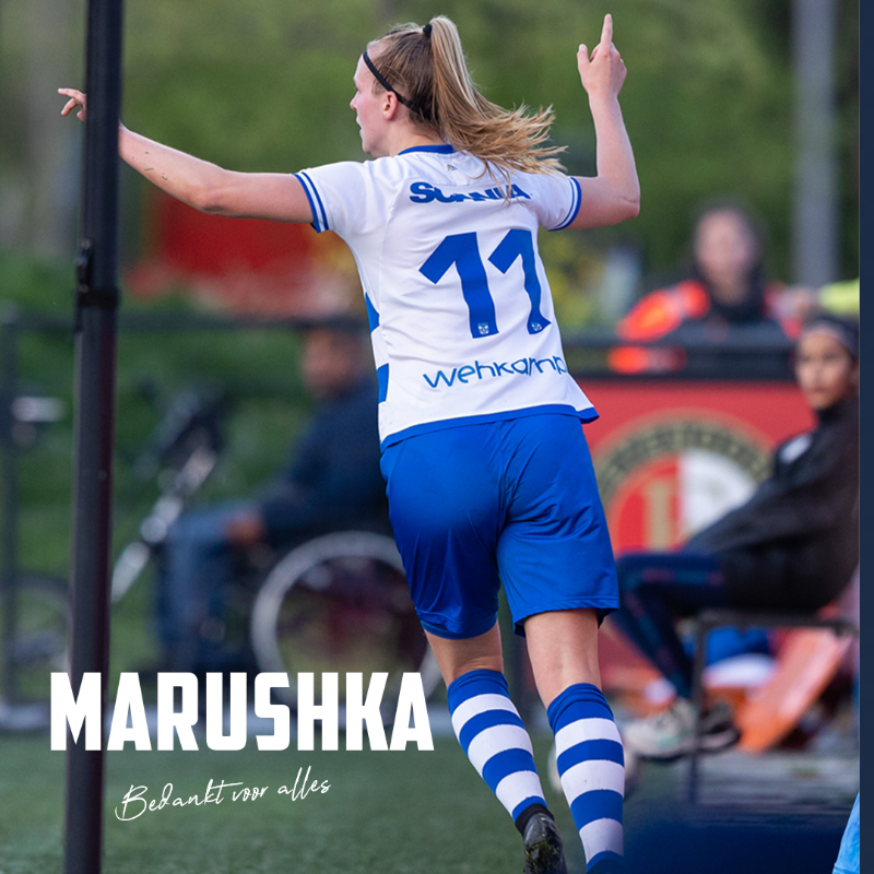 PECVrouwen's tweet photo. Bedankt, Marushka 💙

📰 | Marushka van Olst zet noodgedwongen na dit seizoen punt achter topsport carriére.

#peczwollevrouwen