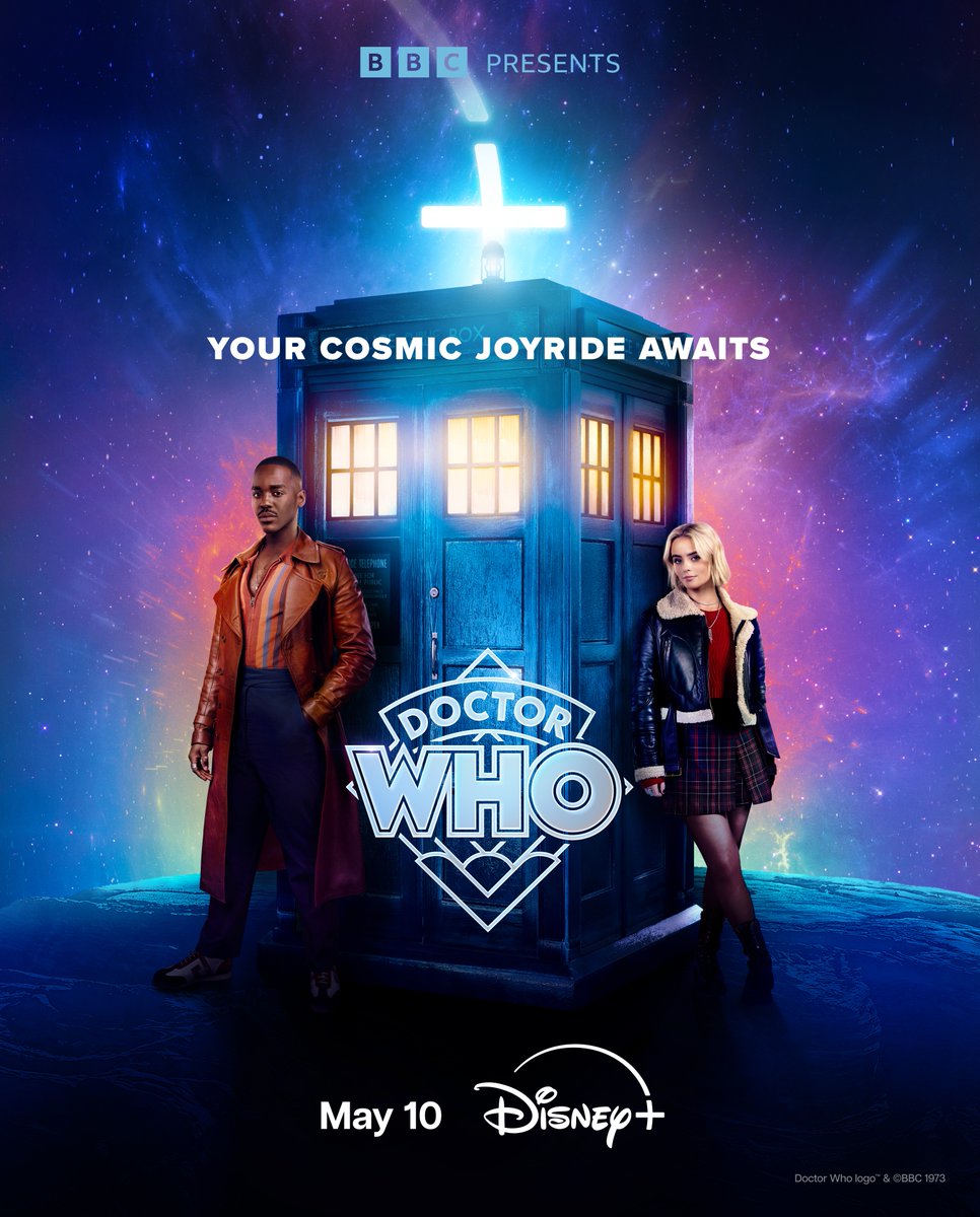 Your cosmic joyride awaits! See the trailer in ONE WEEK and stream #DoctorWho starting Friday, May 10 on #DisneyPlus.