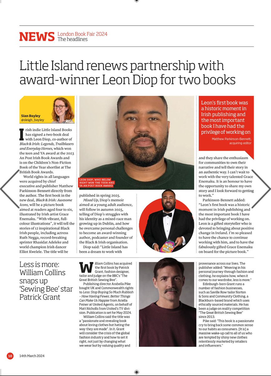 Little Island Books (@littleislandbks) on Twitter photo Our first time featuring in an LBF daily edition of <a href="/thebookseller/">The Bookseller</a> 😊
You can read it free here: content.yudu.com/web/1vcls/0A1x…
#LBF24 Our first time featuring in an LBF daily edition of <a href="/thebookseller/">The Bookseller</a> 😊
You can read it free here: content.yudu.com/web/1vcls/0A1x…
#LBF24