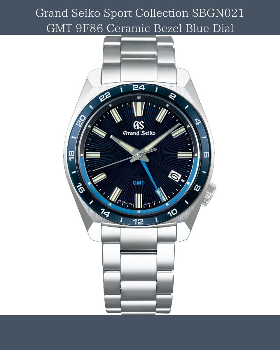 solidstorejapan's tweet image. 【Grand Seiko Sport Collection SBGN021 GMT 9F86 Ceramic Bezel Blue Dial】

#GrandSeiko #SportCollection #SBGN021 #GMT #9F86 #CeramicBezel #BlueDial
#watches #wristwatch #watchaddict #luxurywatches #japanesewatch
#ebay #ebaystore #ebayseller #ebaywatches