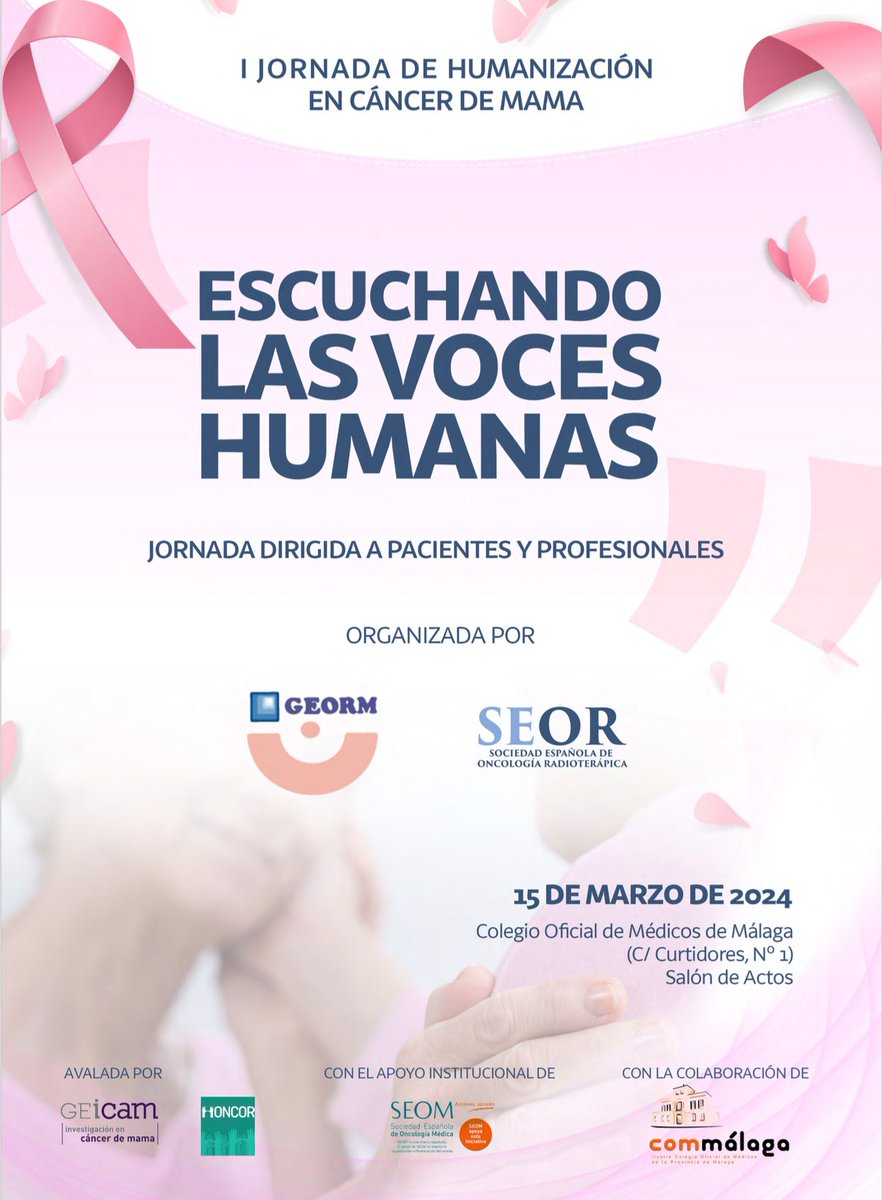 I JORNADA DE HUMANIZACIÓN 
<a href="/SEOR_ESP/">SEOR.es</a> <a href="/aranchaeraso/">Arantxa Eraso</a> <a href="/Amandafg78/">Amanda Flaquer</a> <a href="/igrios_10/">IGR</a> <a href="/roentgen66/">Virginia Ruiz</a> <a href="/emartipe/">Evelyn Martínez</a> <a href="/anderu71/">Ander Urruticoechea</a> <a href="/MaseroPepi/">MaseroPepi #MascarillaXTiXMi #LunesMotivador</a> <a href="/FundHOptimista/">Fundación Hospital Optimista</a> <a href="/actitud_cancer/">Frente al Cancer #EsperanzaActiva</a> <a href="/asociacioninvi/">Asociación Invi</a> <a href="/CMMetastasico/">Asociación Española Cáncer de Mama Metastásico</a> <a href="/LeoRomero_Rad/">Leonardo Romero Montemar</a> <a href="/FHSanidad/">Fundación Humanizando la Sanidad</a> <a href="/cristina_nuno1/">Cristina Nuño</a> <a href="/Commalaga/">Médicos de Málaga | #medicosmalaga</a>