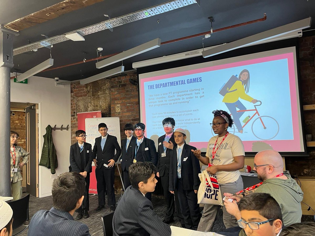 edenboysmanc's tweet photo. Thankyou to @PrincesTrust for hosting our Year 8 Mosaic cohort today. We have had a wonderful time taking part in team building and learning about the world of work. #teamwork #wearestar https://t.co/rDvioyIbxY