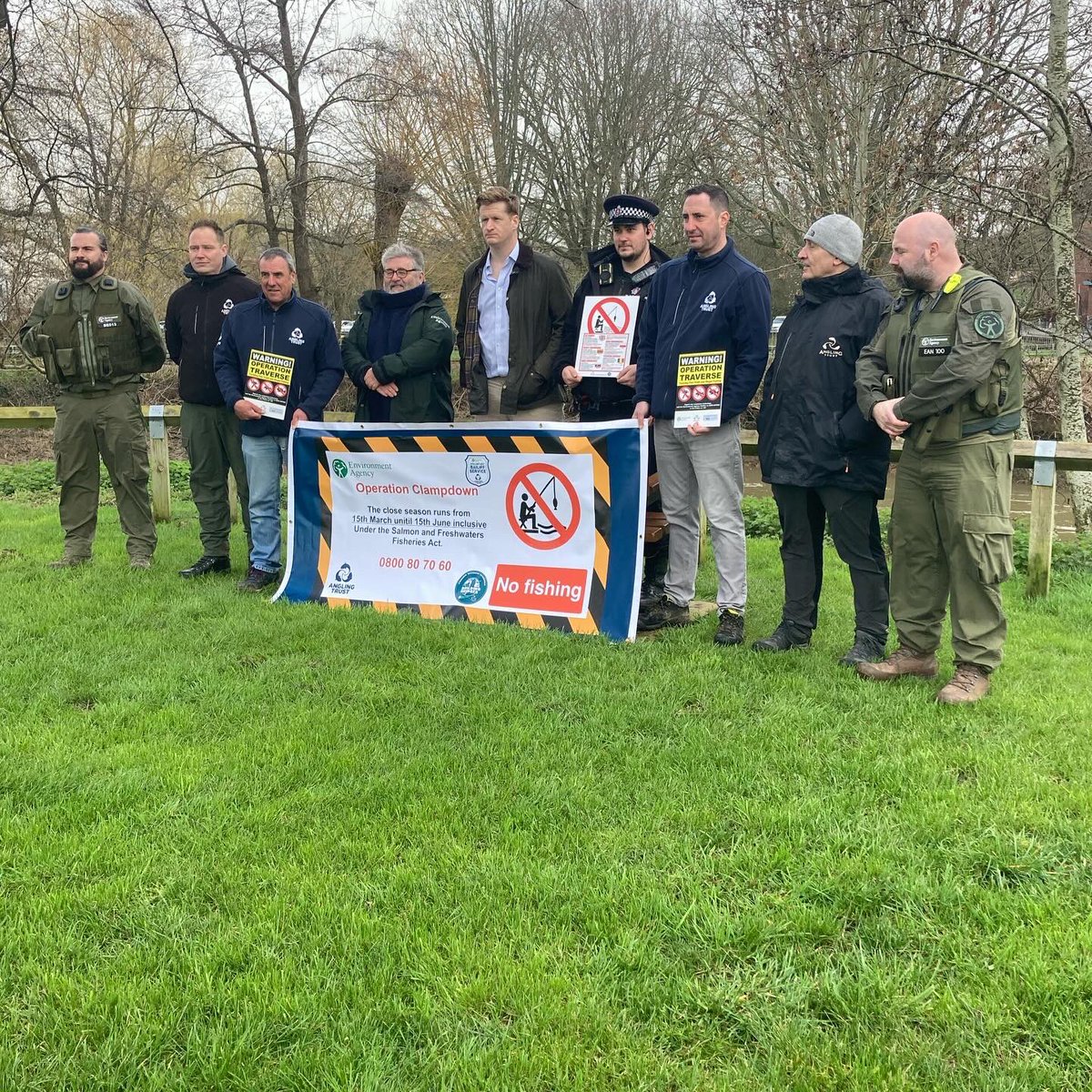 Delighted to support Operation Clampdown, stopping illegal fishing in the closed season (from today till June 15th). It’s to protect our 🐟 @KentPoliceRural will continue to stop illegal fishing and poaching throughout the year too. 👏 @matthewinkent @EnvAgencySE @AnglingTrust