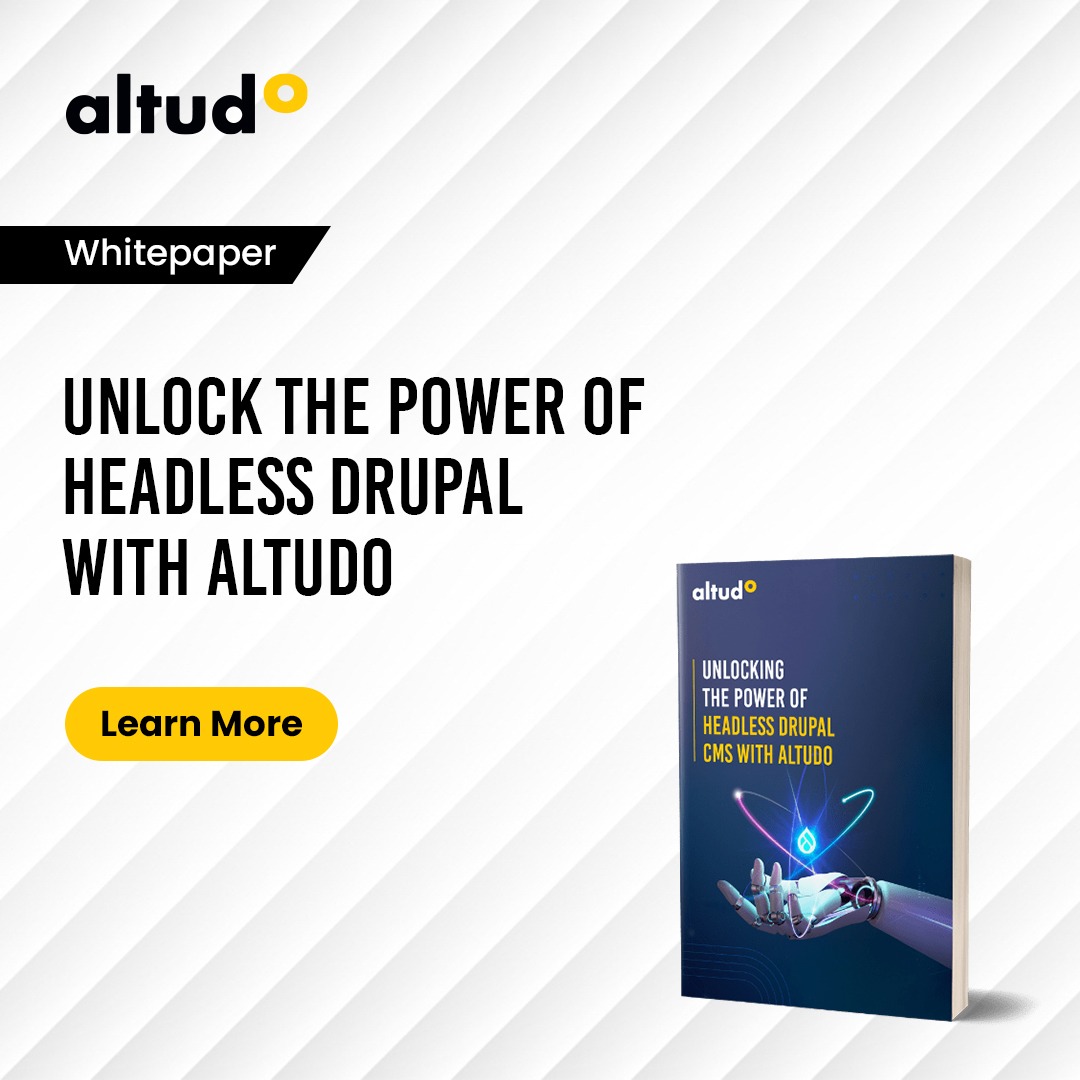 Our #Whitepaper describes how #Decoupled architecture of #DrupalCMS allows greater flexibility, agility, helping brands curate a more interconnected user experience.
💡Learn more: altudo.co/insights/white…

#DigitalTransformation #ContentManagement #HeadlessCMS #Drupal
