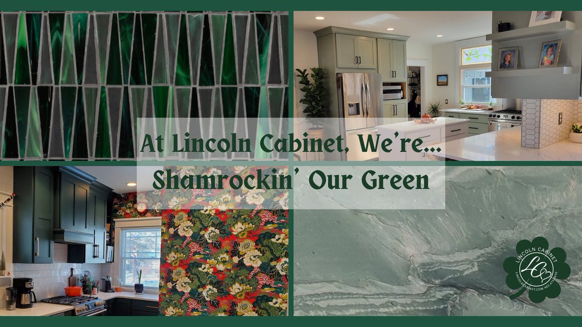 Green is Good. LOVE it!
It's found in all shades, hues & tints in nature. It's why it's great to have in your space as a primary, comp or contrasting color to add that extra 'pinch' of fab
Wishing you the Luck of the Irish today & the Rest of 2024

#LincolnCabinet #StPats #Green