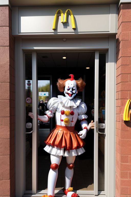LostHeartToKate's tweet photo. You must have heard about the IT outage at the famous @McDonalds store... Well, here's a snap caught of him actually coming out of IT... After his successful interview to replace Ronald... But IT remains to be seen if the kids will be able to keep down their chicken nuggets... https://t.co/wkXqWZn0uy