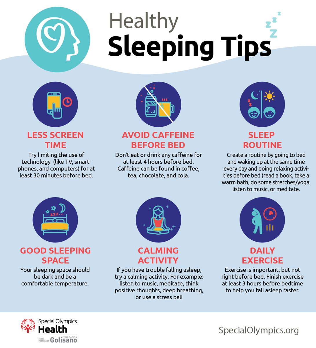 Happy #WorldSleepDay! 😴 Follow these six tips to optimize the restorative power of sleep and its impact on our health and well being. Find more #InclusiveHealth tips: bit.ly/3J2EBTq