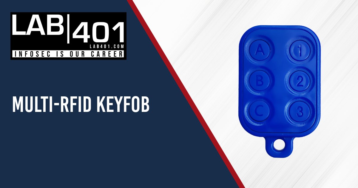 Lab_401's tweet image. 🚀 Multi-RFID Keyfob: 6 RFID tags in one! Never be without LF/HF tags again. Convenience on your keychain. 🔑 l.lab401.com/KucbZ 
#RFIDTool #Keyfob #LAB401 #pentesting #rfid #hacking #infosec