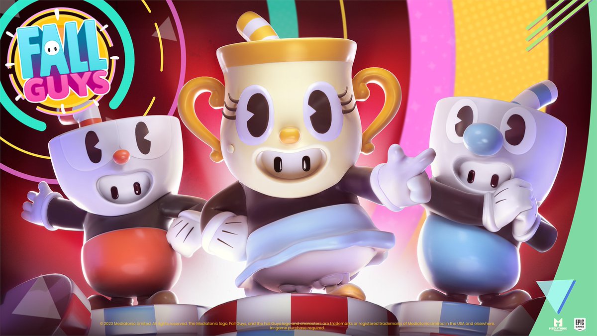 Cuphead, Mugman and Ms Chalice are back in the Fall Guys Store! 

A brawl is surely brewing…