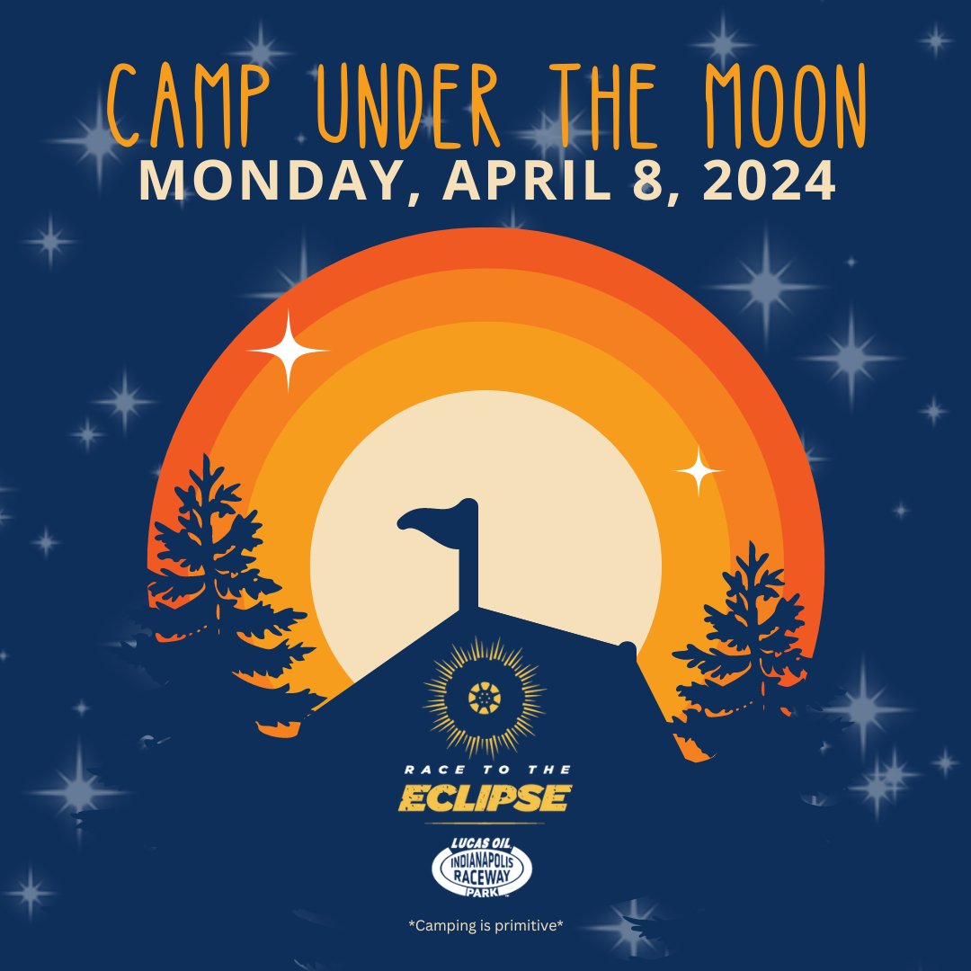 Join us for an unforgettable camping experience at Race to the Eclipse! Camping opens on Sunday, April 7th at 12pm and closes on Tuesday, April 9th at 12pm. Secure your spot by registering for camping now! 🏕️ Register here: bit.ly/race_to_the_ec…