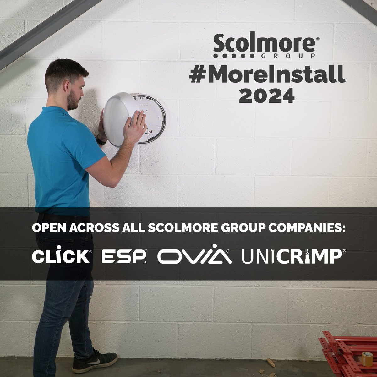Unicrimp's tweet photo. Last chance to join our monthly #giveaway!
Just tag your #ScolmoreGroup installations with #MoreInstall for a shot at winning a merch bundle PLUS ยฃ150 worth of stock from #Unicrimp #ClickScolmore #Ovia or #ESP ๐
Best of luck! ๐
#ScolmoreGroup #Freebies #Electricians https://t.co/j7X3kfF2a7