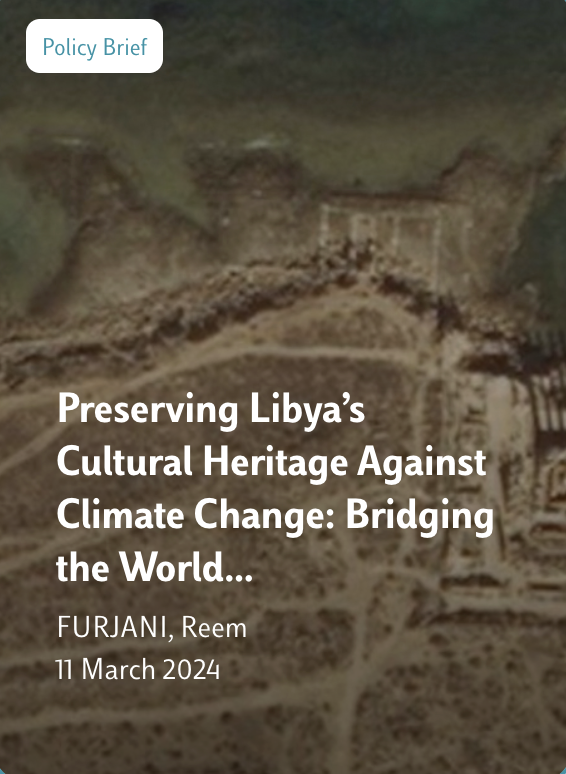CollombierV's tweet photo. Very happy to share this first policy brief by @ReemHgs   and, hopefully, to kick-start a fruitful collaboration between #LuissMediterraneanPlatform and another excellent young Libyan female researcher!

Read the piece here: https://t.co/DWpKzatgII https://t.co/9l19Sh7gyk