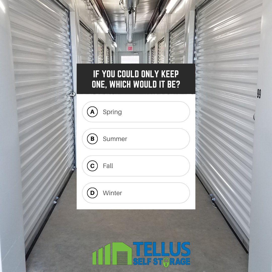 Tellus_Storage's tweet image. Regardless of the season, keep your items safe all year with our climate controlled units. #climatecontrolledstorage #seasons #spring    

Tellus Self Storage - Saucier
23515 Central Drive
Saucier, MS 39506
(228) 300-2867