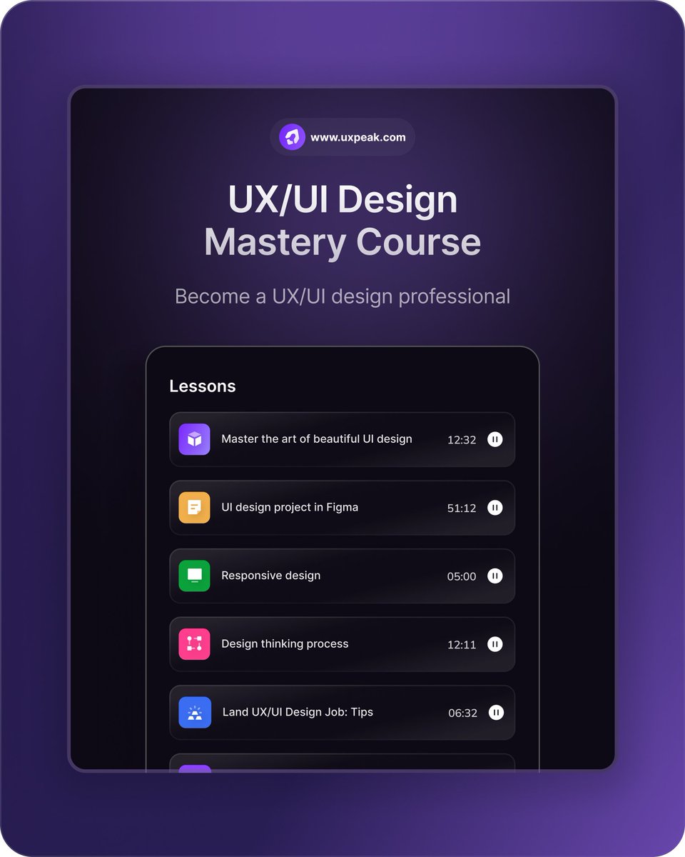 uxpeak_'s tweet image. All updates have been made available to our existing students. 💙 Expect more coming soon 😇

#uxcourse #uidesign #uxpeak