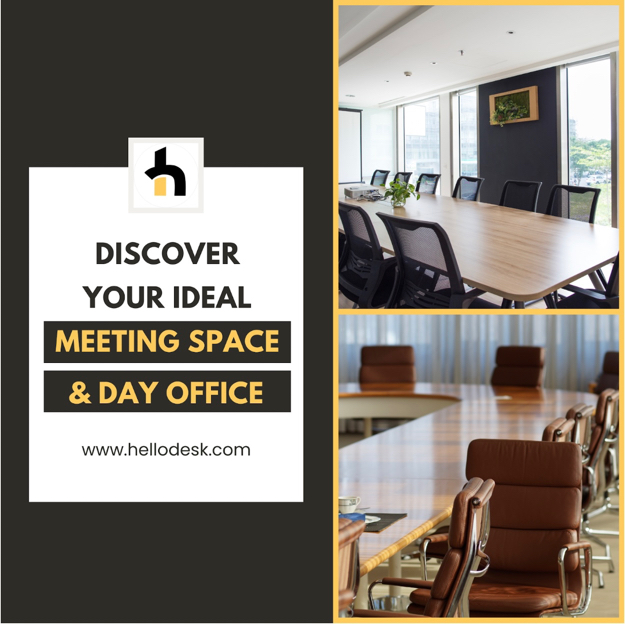 Looking for the perfect spot to host your next meeting? Look no further! 

With Hellodesk, you can easily book a meeting room or an office across California. 

Find the ideal space for your team and supercharge your meetings. ! ✨ 

 #meetingrooms #privateoffices #sharedoffices