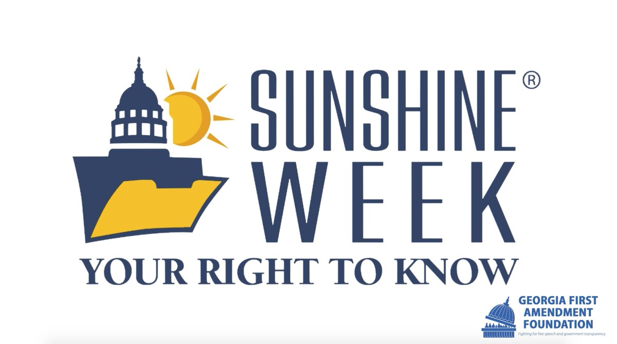 As #SunshineWeek 2024 wraps up, we are grateful for the civic groups, journalists, educators, elected officials, students and members of the public that stand for open, accountable, transparent government. Mark your calendar to join us next year: March 16–22, 2025.