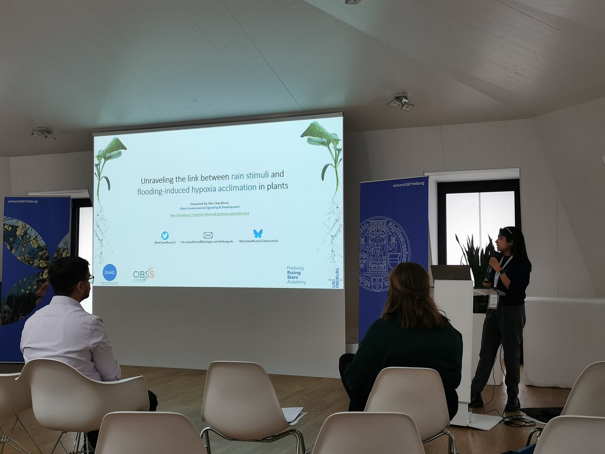 Super proud of @RisingStars_UFR <a href="/RimChaudhury15/">Rim Chaudhury</a> presenting here <a href="/DAAD_Germany/">DAAD News</a> funded PhD project on mechano-perception of rain for flooding resilience ☔🌱🌊