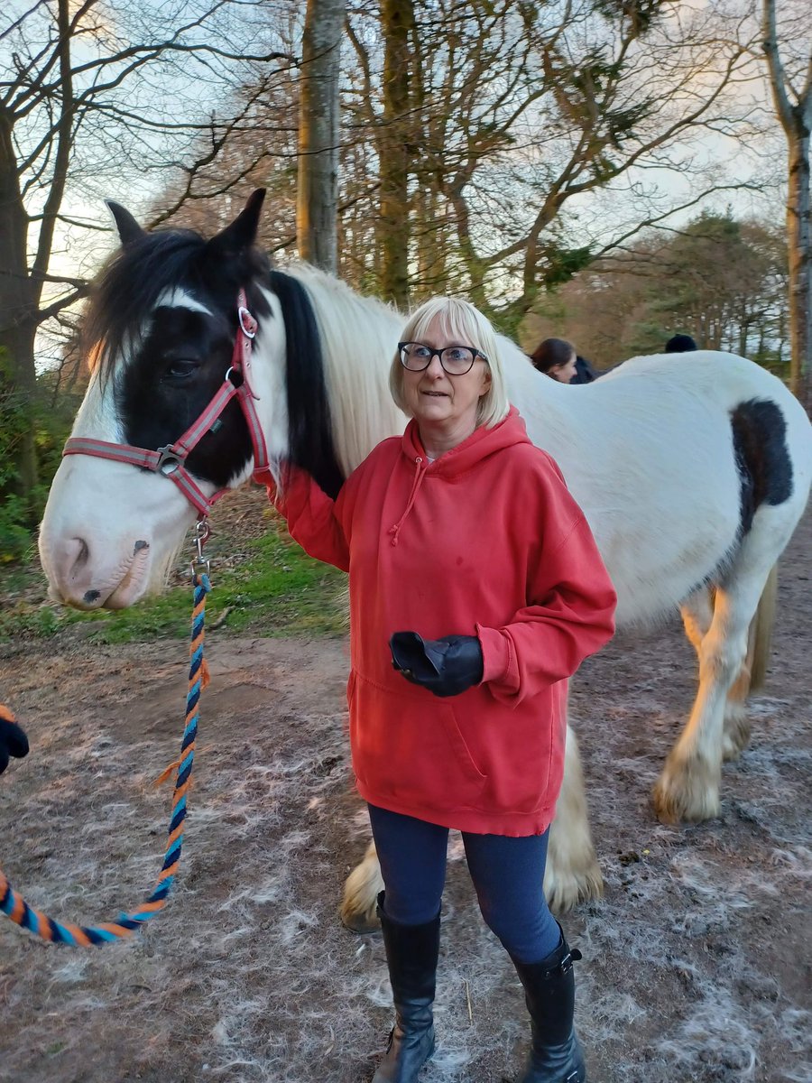 It's #4dayweek Friday! I volunteer a couple of times a week with @RDAnational . Best antidote to a stressful week ever! #EquineTherapy. Proud that I'm leading @TheSCSN to prioritise wellbeing. This big chap is Morris. Isn't he magnificent?