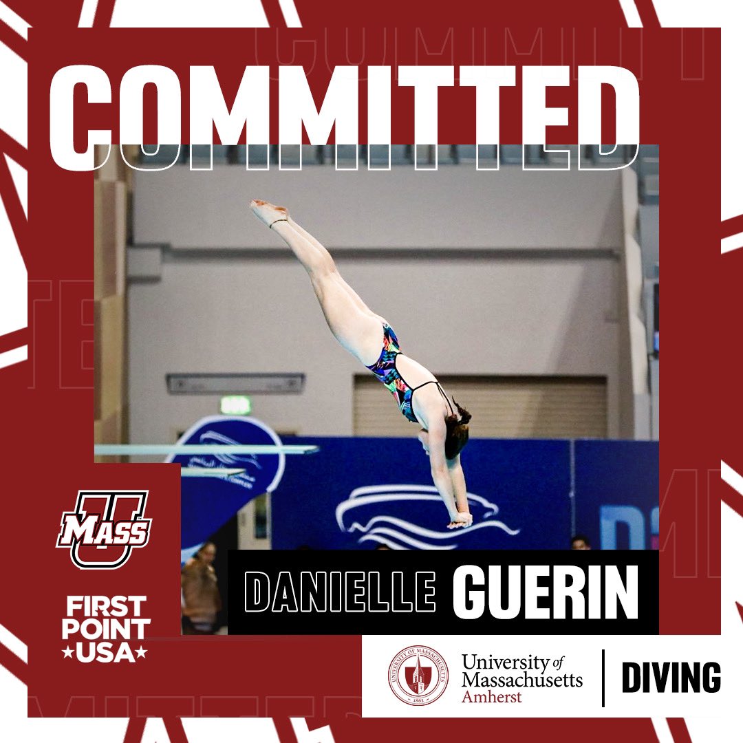 COMMITTED ✅ Congratulations to FirstPoint athlete Danielle Guerin who has committed to @UMass! Talented diver Danielle, originally from New Zealand who now represents @DuDiveDubai, will join the @UMassSwimDive team this Fall. She was a double gold medalist at the Irish Open…