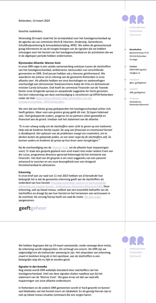 Sandra_1971_B's tweet photo. #Gedupeerden #Rotterdam #Komt #Erkenning #Nu #Daadwerkelijk?!? #Waarvoor #Precies? #Benieuwd!!! Vanaf @rotterdam @College010 en @ORR_nl @ORR_kinder @NadineTM @SensiSmiles2day  @Advocaat_Sent #Nu #Dossiers + #WOOverzoeken #Vrijgeven wat 'n #Verantwoordingsplicht is tot #Info geven https://t.co/GF2VDb1CZm