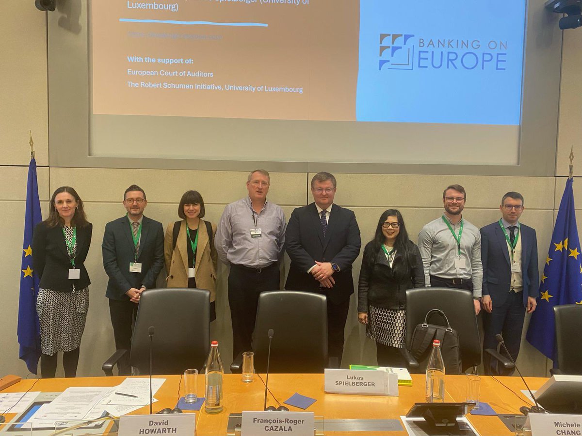 A privilege to take part in today’s public conference ‘Banking on Europe: Holding Pan-European Public Borrowers to Account’ at @EUauditors organised by the Robert Schuman Initiative of @uni_lu Thanks to David Howarth & team @FasosMaastricht @MaastrichtU @MaastrichtU_BXL #audit