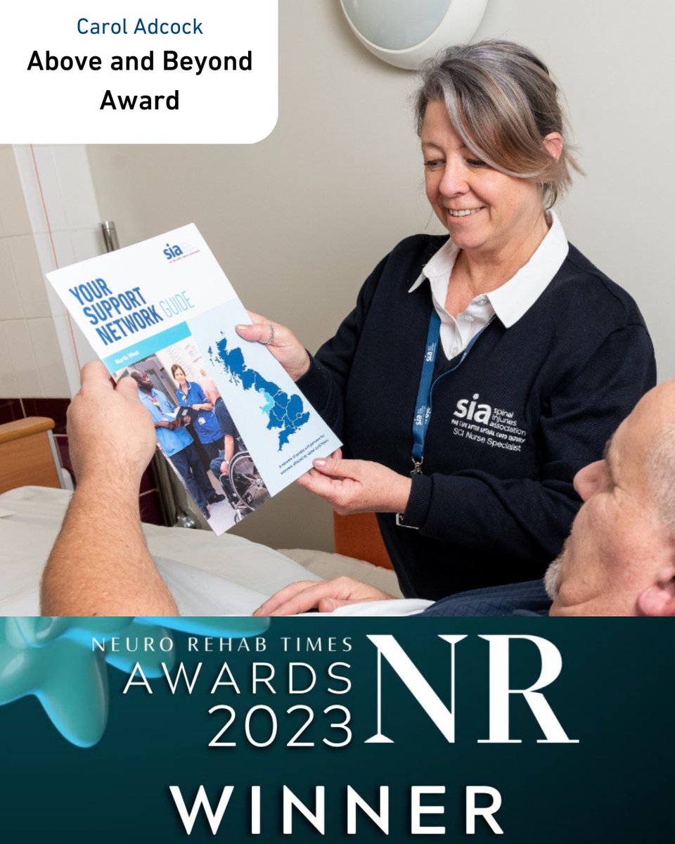 Spinal Injuries Association (@spinalinjuries) on Twitter photo Our amazing SCI clinical lead, Carol, has been at the forefront of our #SeriousSh1t campaign to change the appalling state of bowel care for people living with #SCI.
She spoke to <a href="/editorNRTimes/">Neuro Rehab Times</a> about her work and winning their 2023 Above and Beyond Award.
nrtimes.co.uk/leading-change… Our amazing SCI clinical lead, Carol, has been at the forefront of our #SeriousSh1t campaign to change the appalling state of bowel care for people living with #SCI.
She spoke to <a href="/editorNRTimes/">Neuro Rehab Times</a> about her work and winning their 2023 Above and Beyond Award.
nrtimes.co.uk/leading-change…