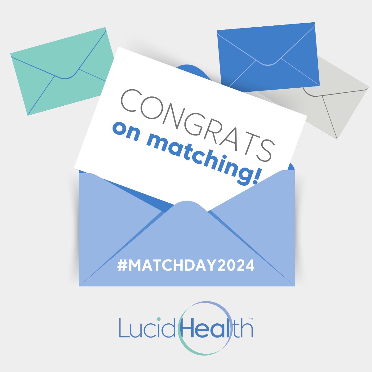 LHRadiology's tweet photo. Happy #MatchDay to all the fourth-year #medstudents! Congratulations and best wishes on your next chapter of Residency. We think your future looks bright!
#MatchDay2024 #futurerads #radres #radiologyresident #Clearlythefuture #lucidhealth #PoweredbyLucidHealth https://t.co/2mBzjTKN5K