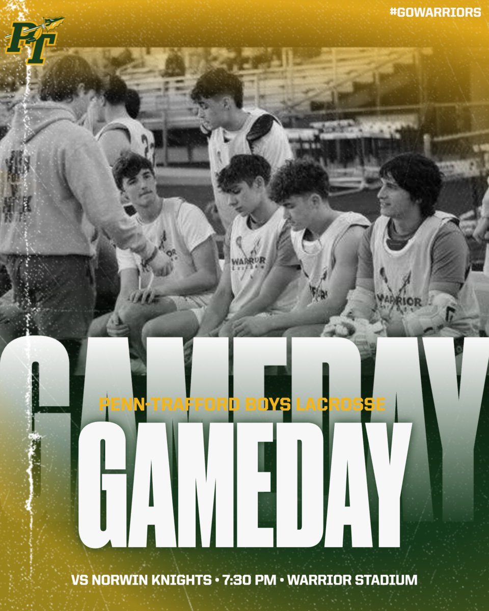 🚨 BOYS LAX GAMEDAY. Come see the Home Opener against Norwin at 7:30! Go Warriors!