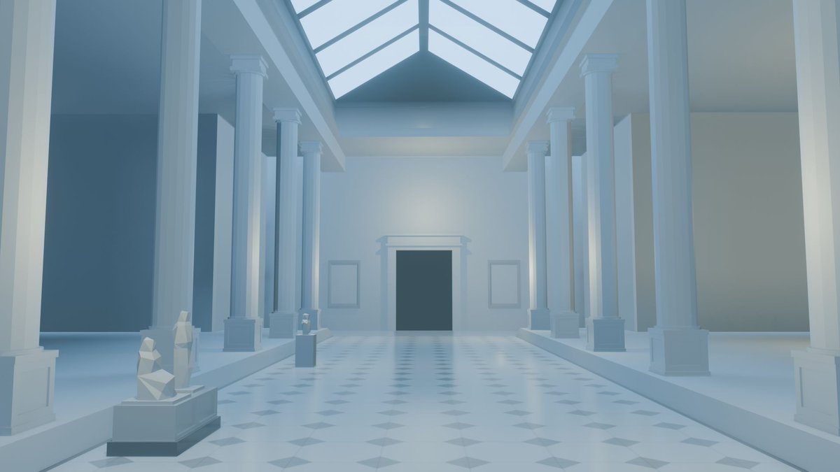 motchygames's tweet image. とりあえず部屋全体を作ってみたけど情報量が物足りない。もっと狭くてゴチャゴチャとしたシチュエーションを考えないとダメかも。あるいはアートスタイルを変更するか。どちらにせよこのまま作り続けても上手くはいかなさそう。 #IndieGameDev #MobileGameDev #Blender #Unity #LowPoly #UltraLowPoly