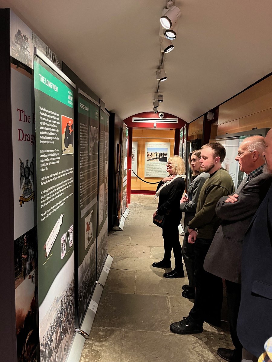 We were privileged to host members of the <a href="/AUGBEdinburgh/">AUGB Edinburgh 🇺🇦🇪🇺</a>. They came to see the British Army and Ukraine pop up display we and <a href="/SCOTS_Museum/">SCOTS Museum</a>  currently have on loan from the <a href="/NAM_London/">National Army Museum</a>. 1/2
