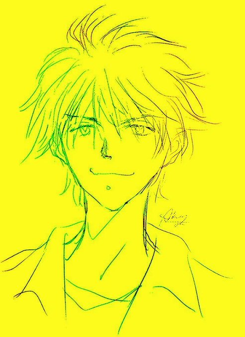 「portrait yellow theme」 illustration images(Latest)