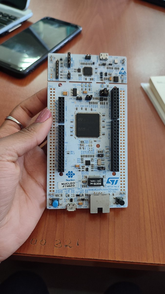 Through IEEE I have gotten to interact with and learn how to use numerous boards such as the Arduino Board, Raspberry Pi, and now this STM board. @FMakatia @KagunyiKagwe @ArmSoftwareDev @allankoechke @kennedyodeyootieno #armdeveloper #onarm #armdeveloperskenya