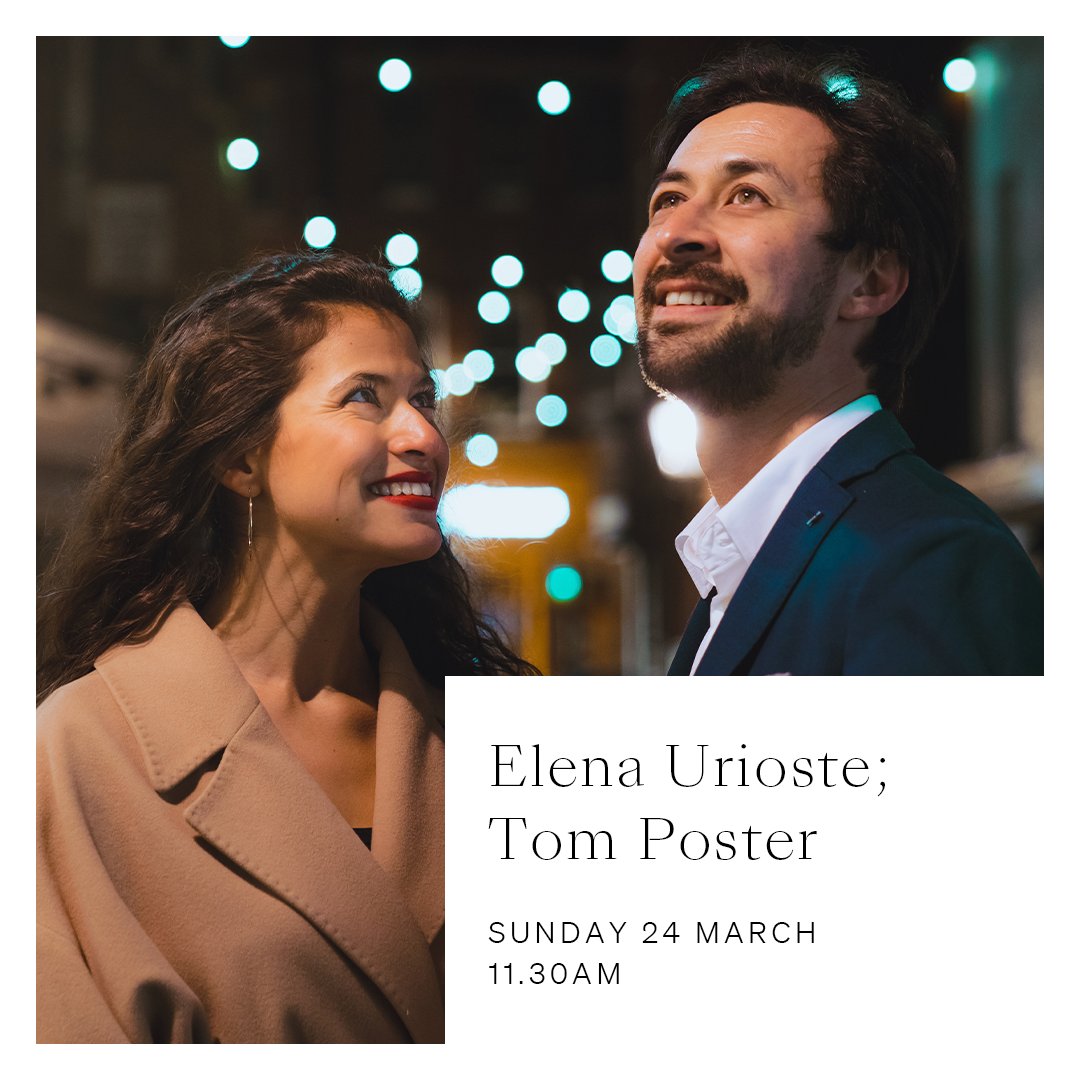 This morning at Wigmore Hall, wife and husband musicians @ElenaUrioste and @PosterTom come together for a performance of works for violin and piano. Tickets include a coffee, sherry or juice! ☕️🍷🧃 🕰️ 11.30am 🎶 Beach, Felix Mendelssohn and Grieg 🎟️ wigmore-hall.org.uk/whats-on/20240…